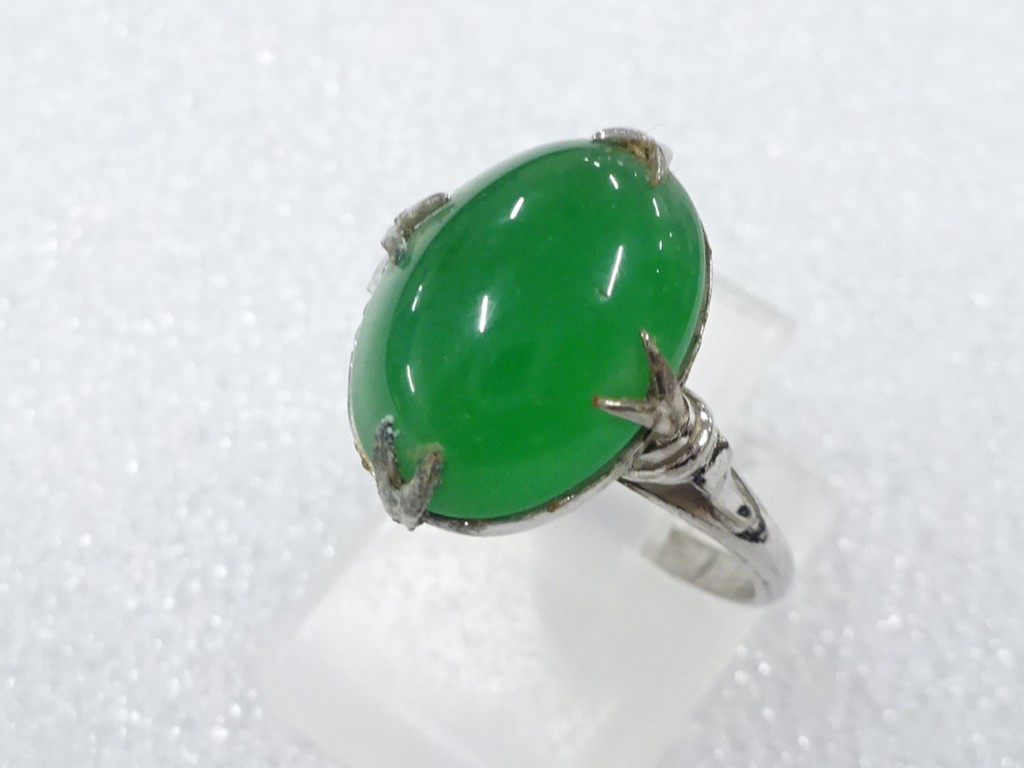 クォーツ　指輪(緑・14号)